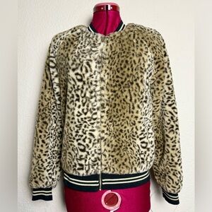 Art Class Faux Fur Cheetah Jacket